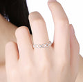 Minimalist Hollow Figure Eight Wrap Ring For Women, Fashion Personality Finger Jewelry Accessory view 3