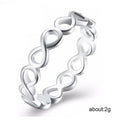 Minimalist Hollow Figure Eight Wrap Ring For Women, Fashion Personality Finger Jewelry Accessory view 5