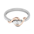 Creative Minimalist Wrap Around Open Ring For Women With Zircon, Engagement Proposal Jewelry view 5