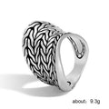 Vintage Statement Textured Women Ring Creative Hip Hop Style Finger Jewelry Accessory view 5