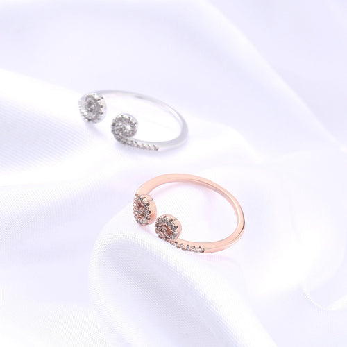 Korean Trendy Open Rhinestone Tightening Headband Ring Simple Versatile Monkey King Finger Ring