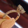 Hot Selling Sparkling Round Princess Diamond Ring For Women Fashion Engagement Proposal Jewelry view 2