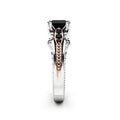 Fashion Octopus Black Square Women's Ring, Exquisite Hollow Zircon Finger Ring For Europe And America view 3