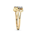 Fashion Simple Flower Zircon Ring Creative Vine Wrap Finger Ring Jewelry For Women view 4