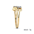 Fashion Simple Flower Zircon Ring Creative Vine Wrap Finger Ring Jewelry For Women view 5