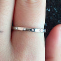 Fashion Simple Couple Ring With Micro Pave Zircon Women Finger Ring And Pinky Ring view 4