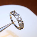 Fashion Two Tone Heart Wrap Ring For Women, Creative Colorful Zircon Inlaid Statement Jewelry view 6