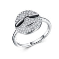 Korean Style Cute Emoji Smile Face Cartoon Ring, Creative Fashion Hand Jewelry view 6