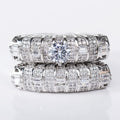 Luxury Full Zircon Micro Pave Couple Rings For Women, Statement Ball And Cocktail Party Jewelry view 5