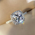 Exquisite Full Zircon Micro Pave Ring For Women European American Fashion Finger Accessory view 2