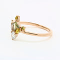Gradient Multicolor Zircon Ring For Women Creative Green Forest Series Fashion Accessory view 3