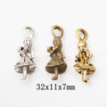 Zinc Alloy Girl Charm Pendant No.905697 for DIY Necklace Bracelet Jewelry Making view 1