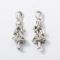 Zinc Alloy Girl Charm Pendant No.905697 for DIY Necklace Bracelet Jewelry Making view 2