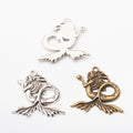 Zinc Alloy Mermaid Charm Pendant No.697681 for DIY Necklace Bracelet Jewelry Making view 4