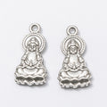 Zinc Alloy Guanyin Charm Pendant for DIY Necklace Bracelet Jewelry Making view 3