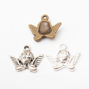 Zinc Alloy Angel Charm Pendant No.631607 for DIY Necklace Bracelet Jewelry Making