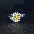 Creative Royal Blue Zircon Women Ring European Fashion Cross Border Jewelry Accessory view 4