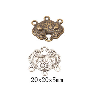 Zinc Alloy Safety Lock Charm Pendant No.327027 for DIY Necklace Bracelet Jewelry Making