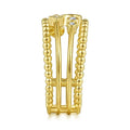 Creative Hollow Geometric Zircon Ring For Women, Party Jewelry And Fashion Finger Accessory view 3
