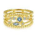Creative Hollow Geometric Zircon Ring For Women, Party Jewelry And Fashion Finger Accessory view 1