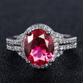 European Style Purple Cubic Zirconia Women's Engagement Ring, Fashion Proposal Jewelry view 6
