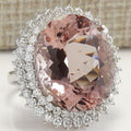 Luxury Oversized Oval Gemstone Ring For Women, Silver Plated Copper Micro Pave Zircon Finger Jewelry view 3