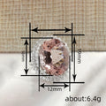 Luxury Oversized Oval Gemstone Ring For Women, Silver Plated Copper Micro Pave Zircon Finger Jewelry view 4