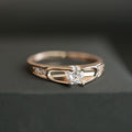 Creative Elegant Zircon Ring For Women, Fashion Versatile Statement Finger Jewelry Accessory view 2
