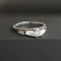 Creative Elegant Zircon Ring For Women, Fashion Versatile Statement Finger Jewelry Accessory view 6