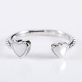 Simple Heart Open Ring Fashion Versatile Women's Finger Ring Jewelry view 5