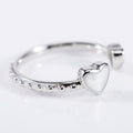 Simple Heart Open Ring Fashion Versatile Women's Finger Ring Jewelry view 3