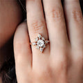 Rose Gold Micro Pave Zircon Women's Engagement Proposal Ring Fashion Jewelry Accessory view 3
