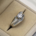 Creative Heart Shape Simulated Diamond Ring For Women, European Couple Engagement Jewelry view 4