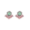 Vintage Luxury Geometric Teardrop Rhinestone Crystal Alloy Stud Earrings For Women Party Earrings view 5