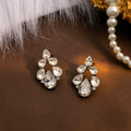 Vintage Luxury Geometric Teardrop Rhinestone Crystal Alloy Stud Earrings For Women Party Earrings view 3