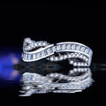 Simple Fresh Style Pave Zircon Ring For Women, Creative Fashion Temperament Finger Jewelry view 4
