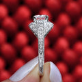 Hollow Openwork Rhinestone Ring For Women, Trendy Versatile Fashion Finger Jewelry view 4