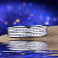 European Fashion Eternity Band Ring For Women, Super Sparkling Banquet Party Jewelry Accessory view 4
