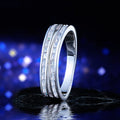 European Fashion Eternity Band Ring For Women, Super Sparkling Banquet Party Jewelry Accessory view 5