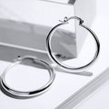 Punk Nightclub Smooth Large Round Hoop Earrings For Fashion Accessories view 6