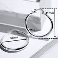 Punk Nightclub Smooth Large Round Hoop Earrings For Fashion Accessories view 5