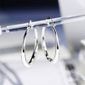 Punk Nightclub Smooth Large Round Hoop Earrings For Fashion Accessories view 3