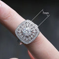 Creative Hollow Floral Shape Ring Fashion Christmas Gift Hand Jewelry For Women view 5