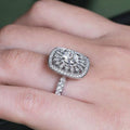 Creative Hollow Floral Shape Ring Fashion Christmas Gift Hand Jewelry For Women view 2