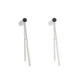 Elegant Korean Style Geometric Star Triangle Alloy Chain Tassel Long Drop Convertible Stud Earrings view 5