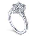 Imitation Round Cubic Zirconia Women's Ring, European American Fashion Engagement Jewelry view 3