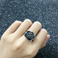 European Vintage Personality Rose Flower Women's Ring Simple Fashion Index Finger Jewelry view 4