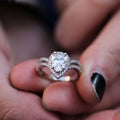 Luxury Teardrop Women Ring With Full Micro Pave Cubic Zirconia, Creative Statement Jewelry view 2