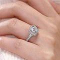 Classic Four Prong Round Cubic Zirconia Engagement Ring, Fashion Women's Hand Jewelry Accessory view 1