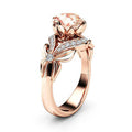 European American Bowknot Women's Ring Copper Rose Gold Plated Zircon Finger Ring view 1